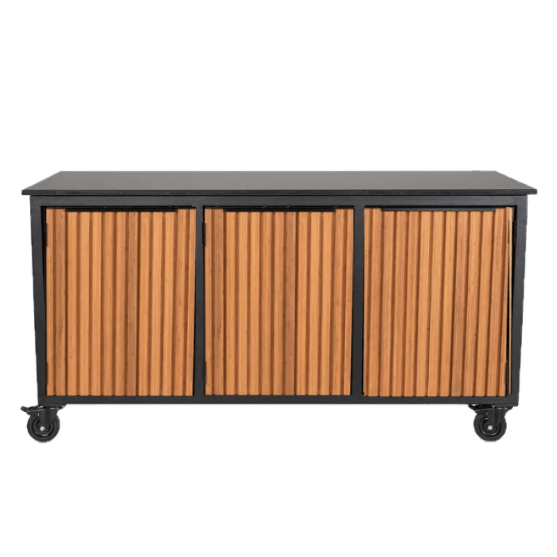 Fraaii mise en place tafel bamboe teak oil rhombus inferno
