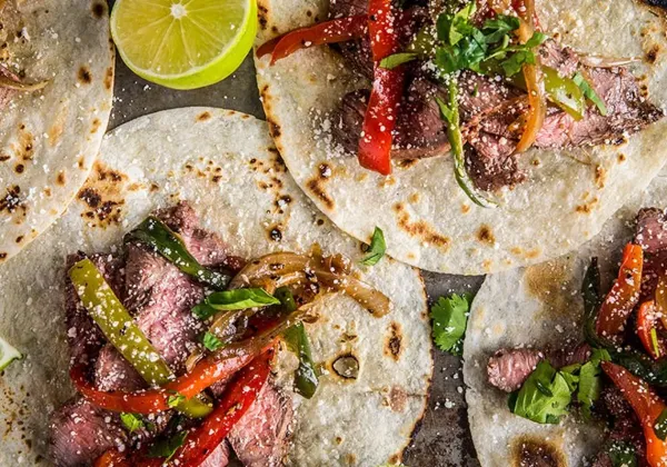 Flat Iron Steak Fajitas