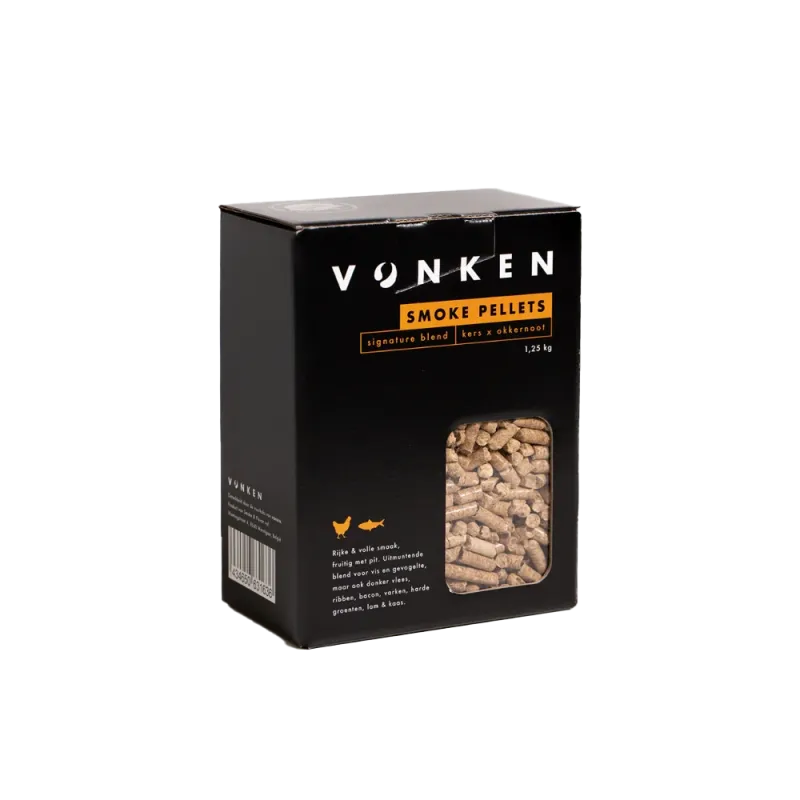 Vonken signature smoke pellet blend 1,25 kg kers okkernoot