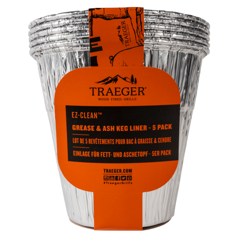 Traeger vetopvangbak EZ Clean aluminium 5 pack