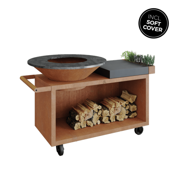 OFYR island corten 100 PRO donker grijs keramiek