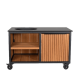 Fraaii Kamado buitenkeuken bamboe teak oil rhombus storage