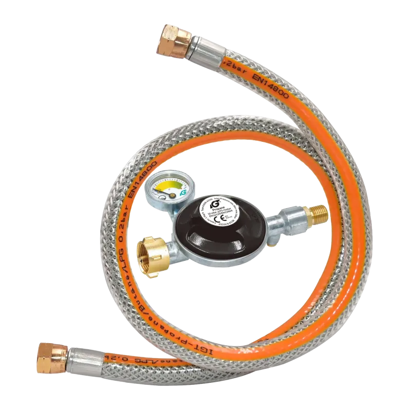 IGT gasdrukregelaar België 37 mbar – inclusief 0,8 m slang