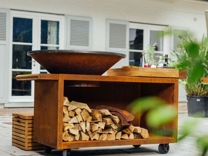 OFYR Island Corten 100 PRO Teak Hout