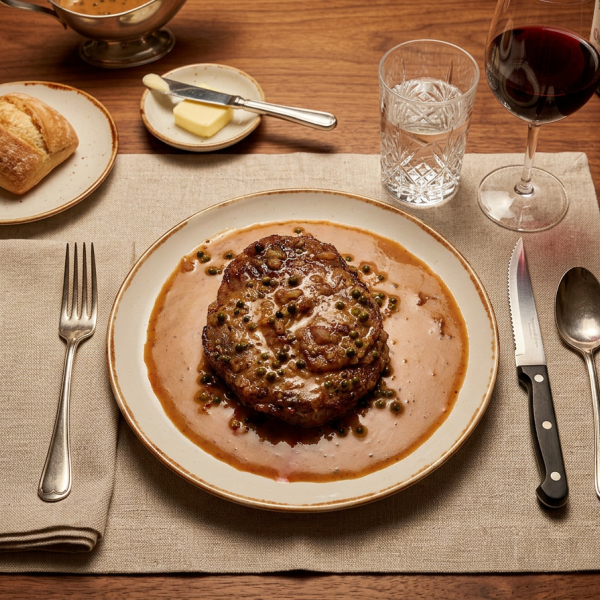 Steak au poivre van ribeye