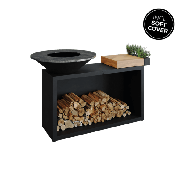 OFYR island black 85 teak hout