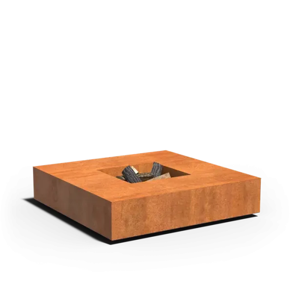 Adezz Quad vuurtafel cortenstaal