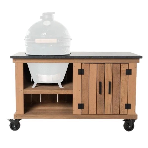 Fraaii BBQ buitenkeuken meranti storage + composiet werkblad