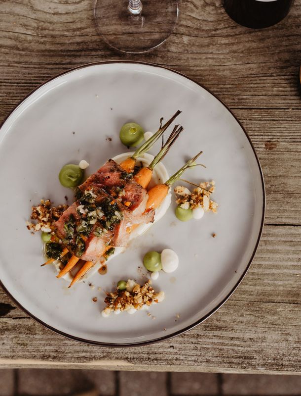 Heerlijk gerecht bij BBQ catering door Buiten.studio in Apeldoorn