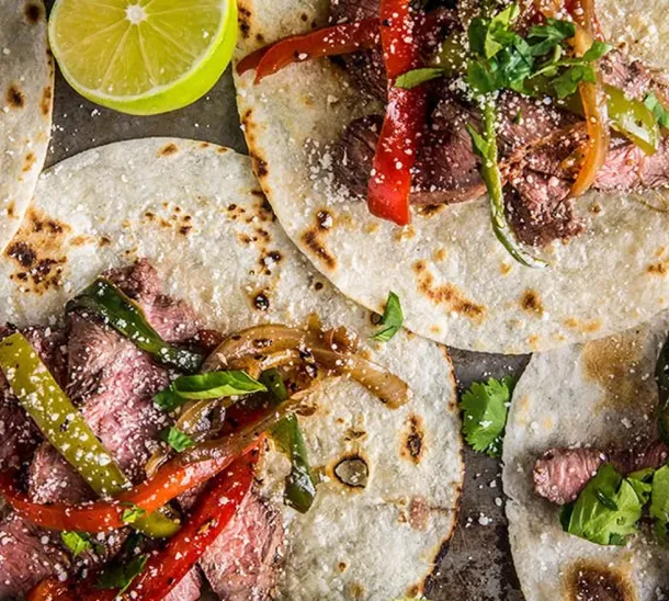 Flat Iron Steak Fajitas