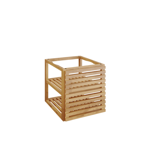 OFYR storage insert PRO met 1 deur teak hout small