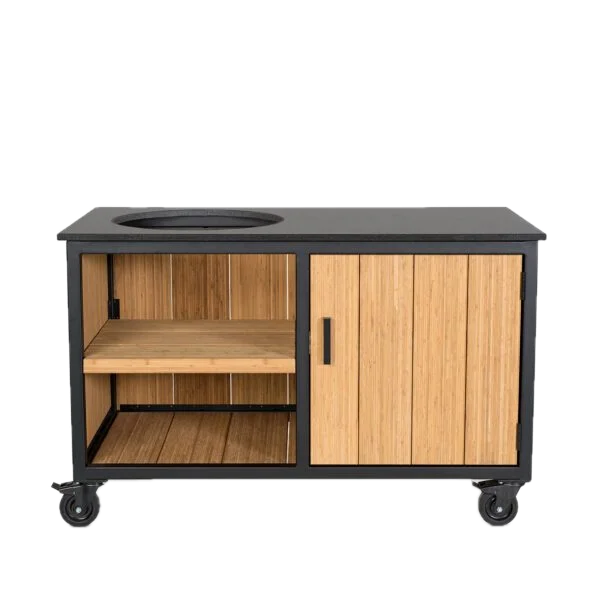 Fraaii Kamado buitenkeuken bamboe naturel storage