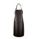 Xapron Dallas leren BBQ schort – nekband