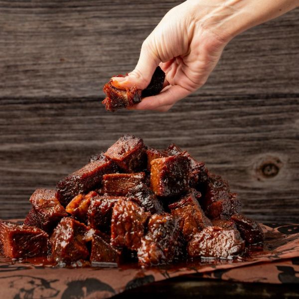 Burnt ends van de BBQ