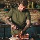 Vlees rubben op the bastard butcher block