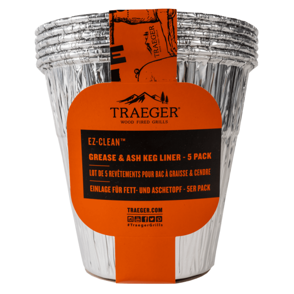 Traeger vetopvangbak EZ Clean aluminium 5 pack