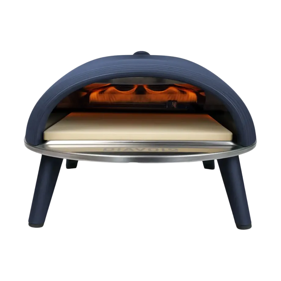 Op een standaard gasfles is de steen na 20 minuten heet genoeg om pizza's te bakken. Op campinggas iets langer, afhankelijk van de buitentemperatuur.