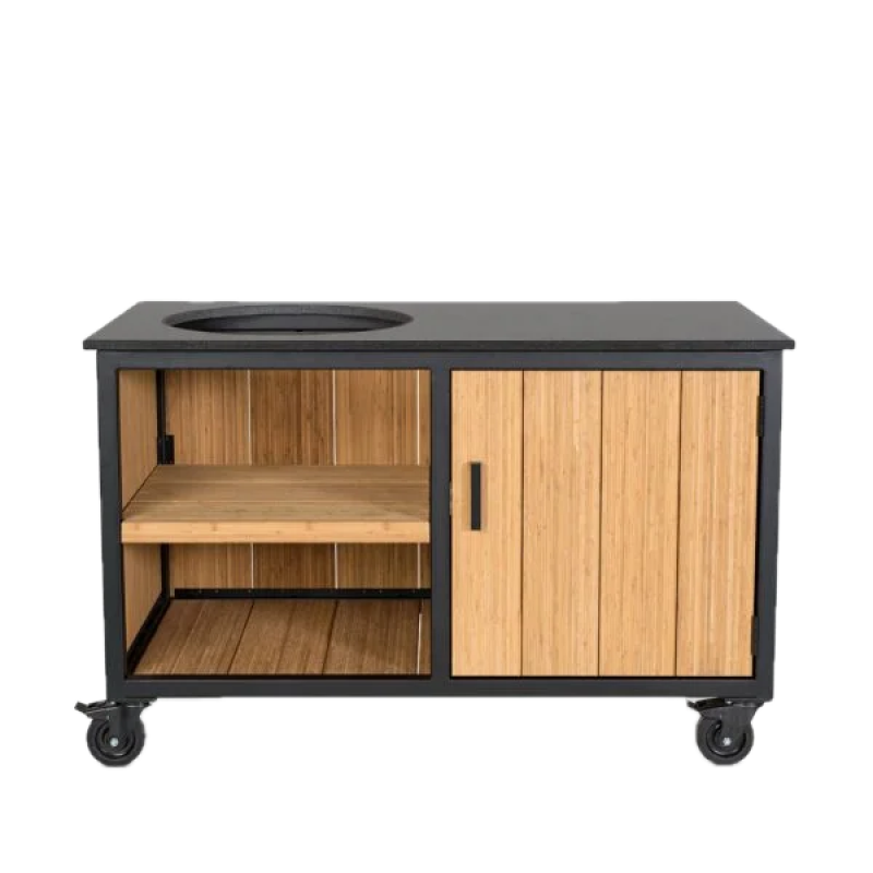 Fraaii Kamado buitenkeuken bamboe naturel storage