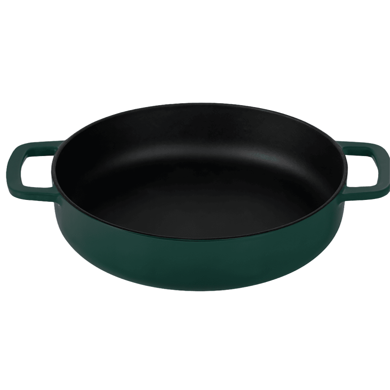 COMBEKK skillet 24 cm geëmailleerd gerecycled gietijzer Holly green