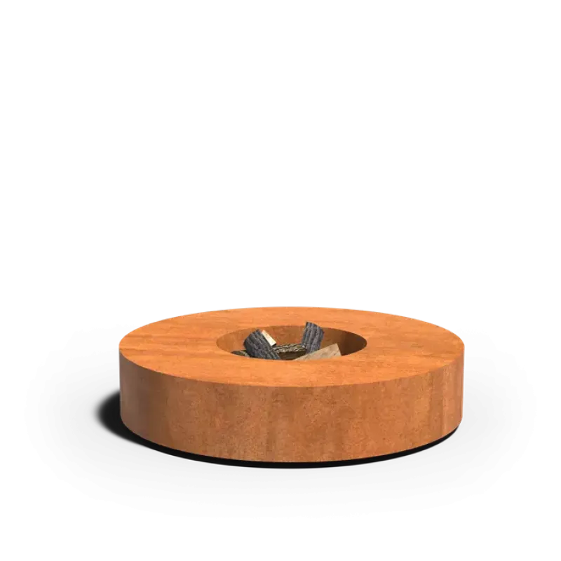 Adezz ronde vuurtafel cortenstaal