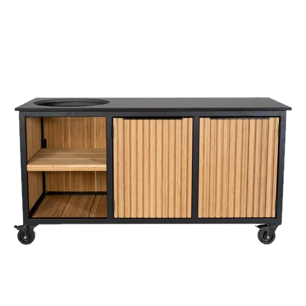 Fraaii Kamado buitenkeuken bamboe naturel rhombus inferno