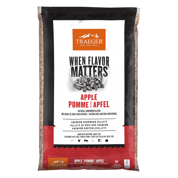 Traeger appel BBQ hout pellets
