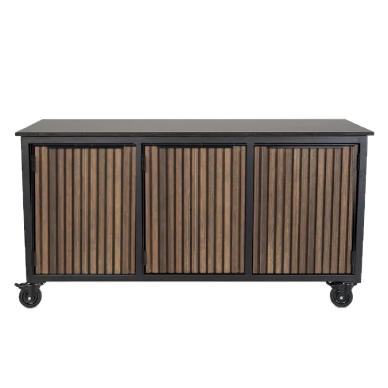 Fraaii mise en place tafel bamboe graphite rhombus inferno