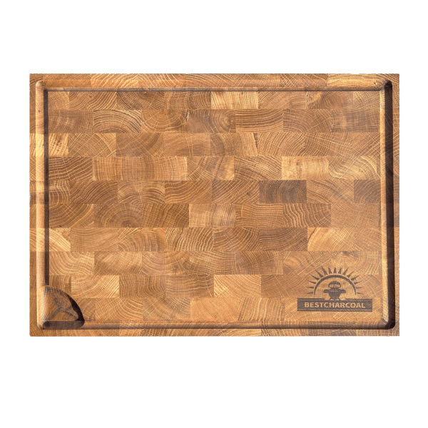 Bestcharcoal eiken houten snijplank 60 x 40 cm