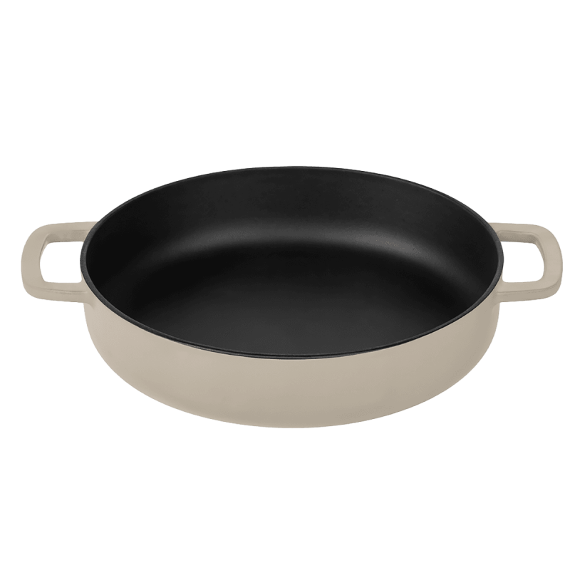 COMBEKK skillet 28 cm geëmailleerd gerecycled gietijzer Sand