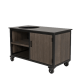Fraaii Kamado buitenkeuken bamboe graphite storage