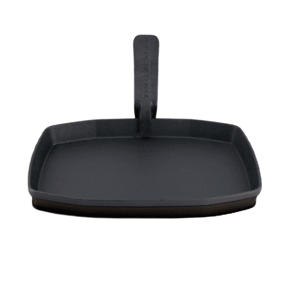 The Bastard sizzling plate & holder cast iron
