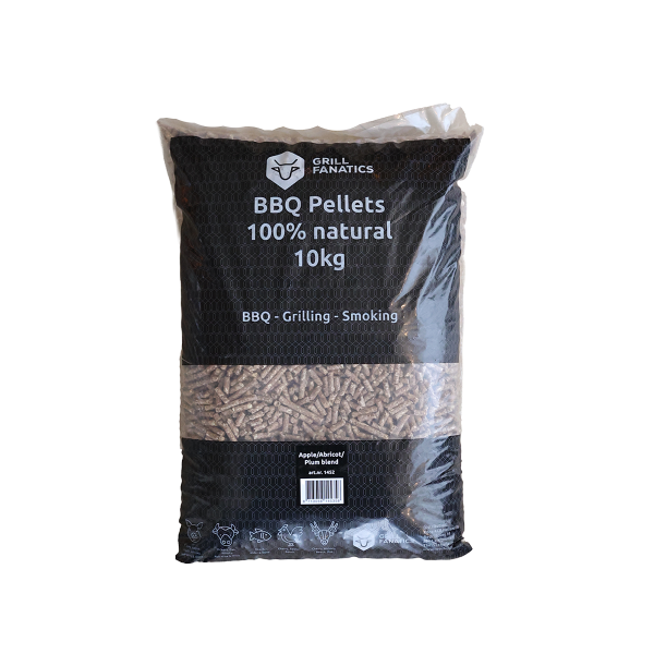 Grill Fanatics pellets appel pruim abrikoos