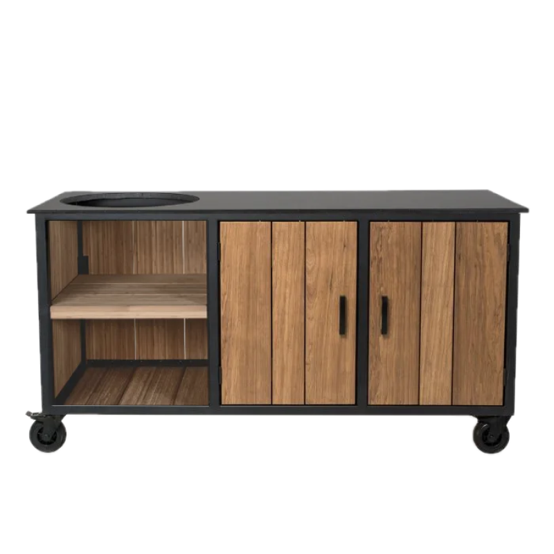 Fraaii buitenkeuken staal fraké inferno