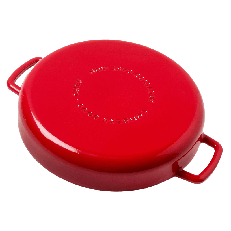 Combekk Sous-Chef koekenpan dubbele handgreep - Rood - 28cm