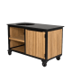 Fraaii Kamado buitenkeuken bamboe naturel rhombus storage