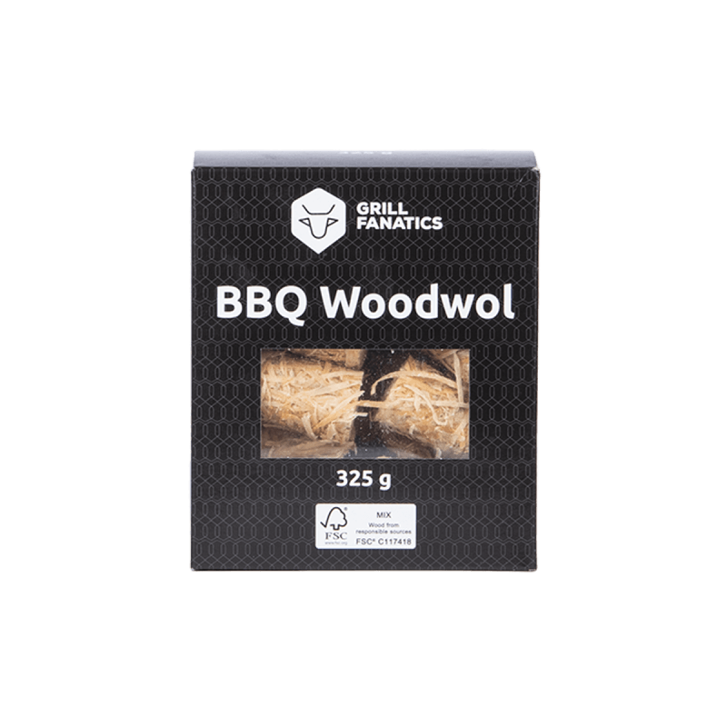 Grill Fanatics houtwol 325 gram