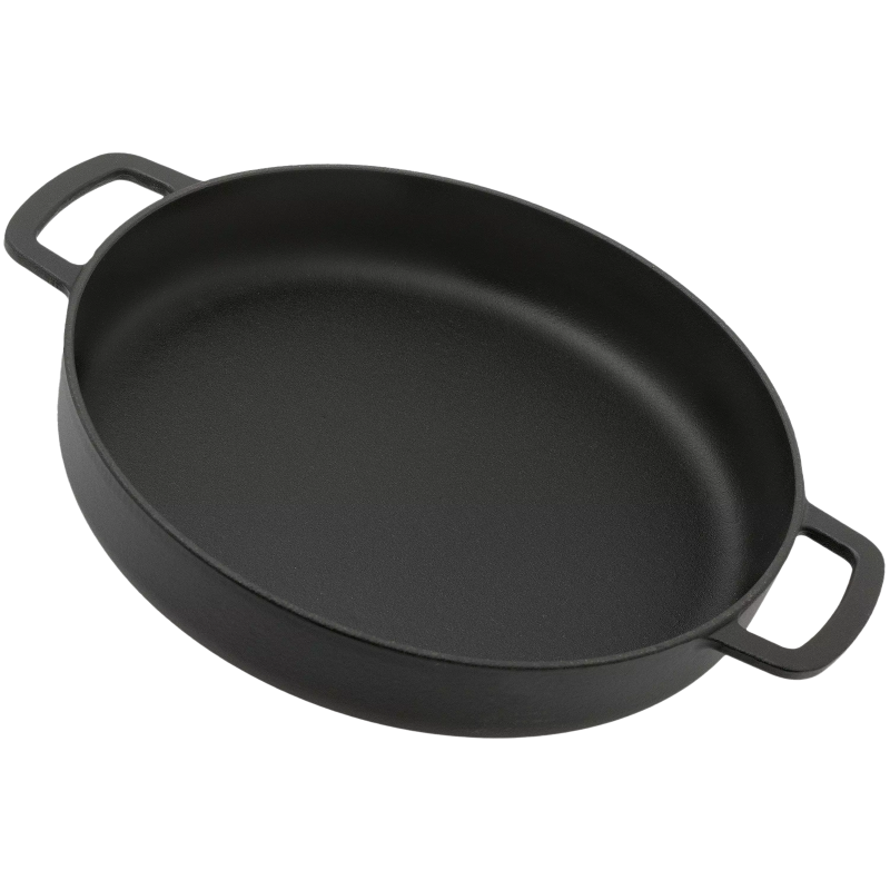 Combekk Sous-Chef koekenpan dubbele handgreep – Zwart – 28cm