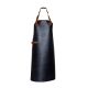 Xapron New York leren BBQ schort met nekband