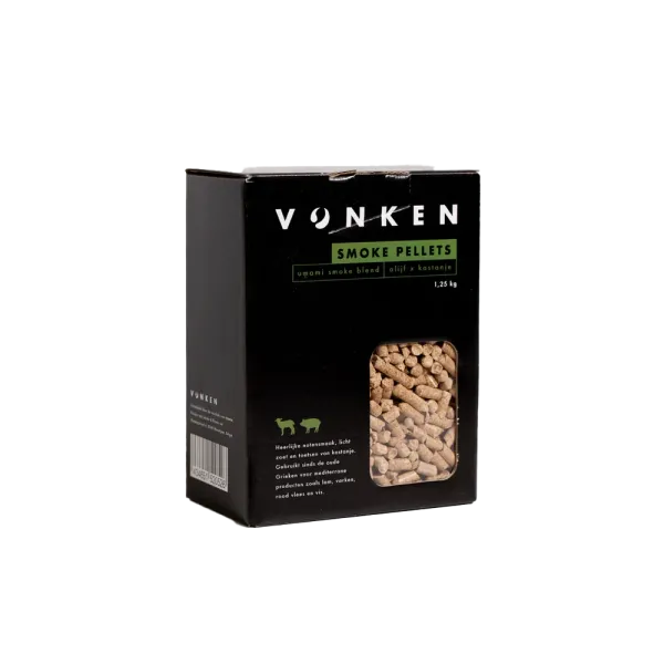 Vonken umami smoke pellet blend 1,25 kg olijf kastanje