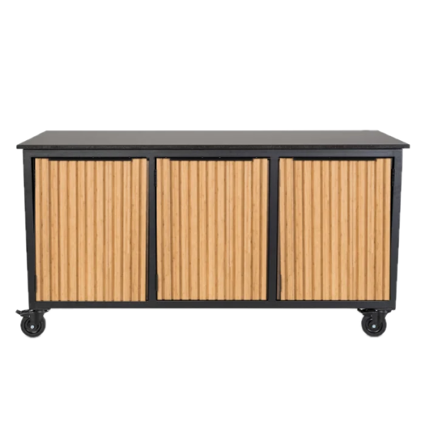 Fraaii mise en place tafel bamboe naturel rhombus inferno