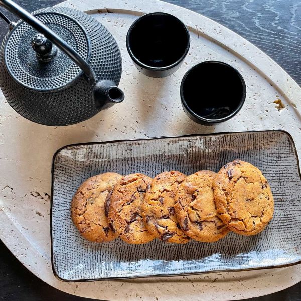 Chocolate chip cookies van de kamado